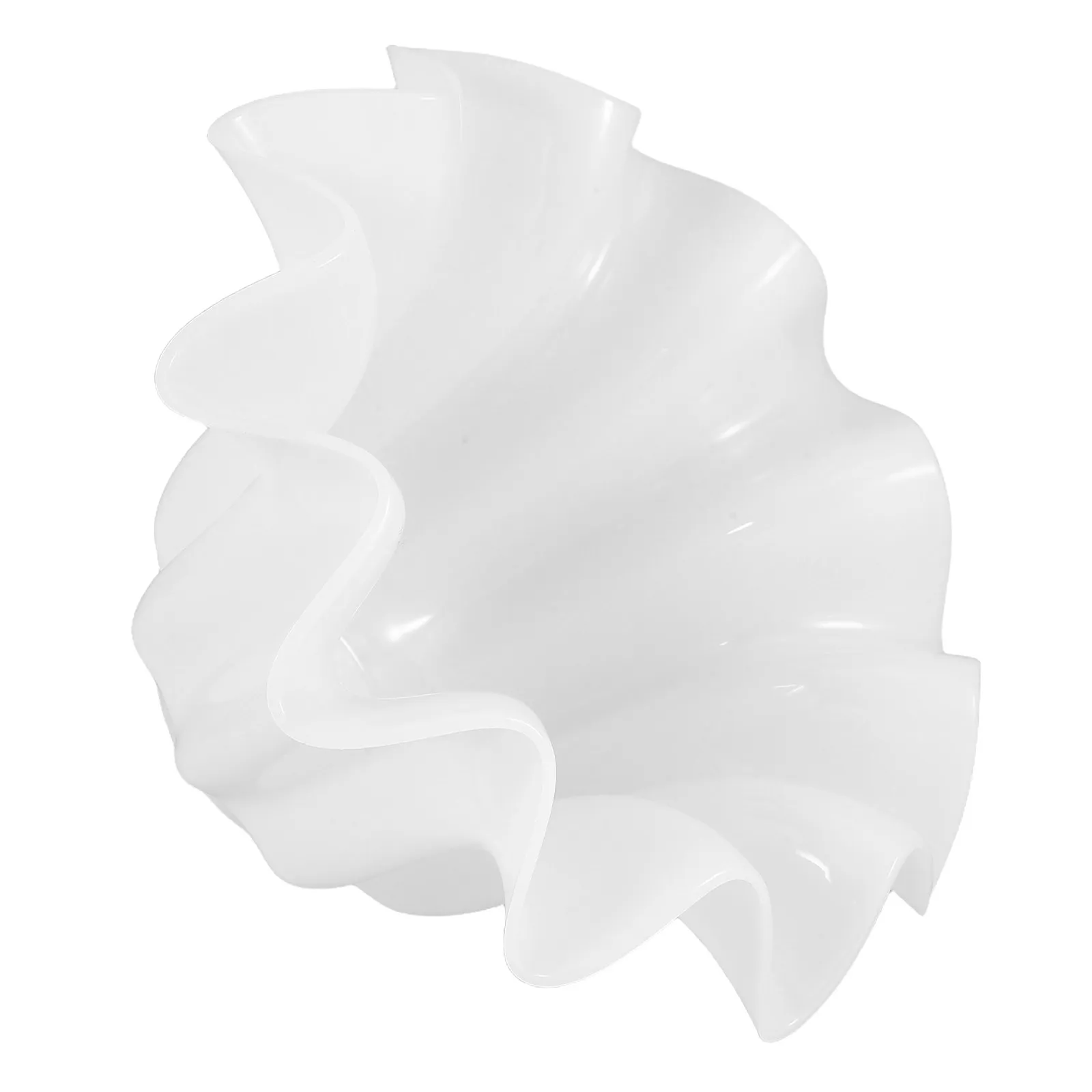 

Floral Shaped White Plastic Lamp Shade Replacement for Floor Lamp Table Ceiling Fan Wall Sconce Soft Diffused Lighting Decor