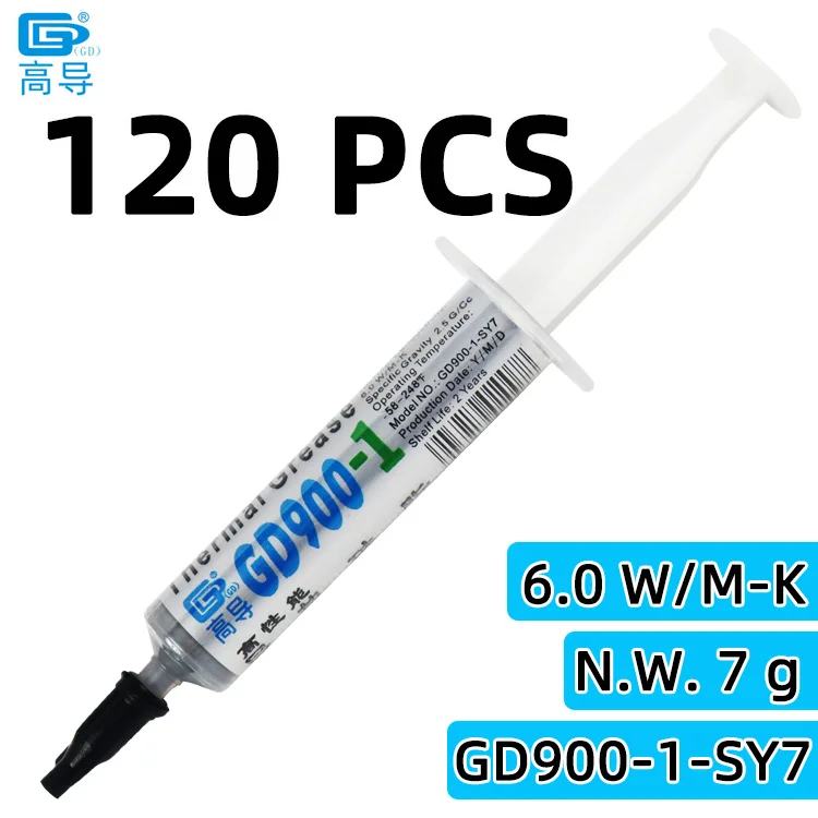Nettogewicht 1/3/7/15/30/150/1000 Gram Grijs GD900-1 Thermisch geleidende vetpasta Gips Koellichaam Compound SSY ST BX CB CN