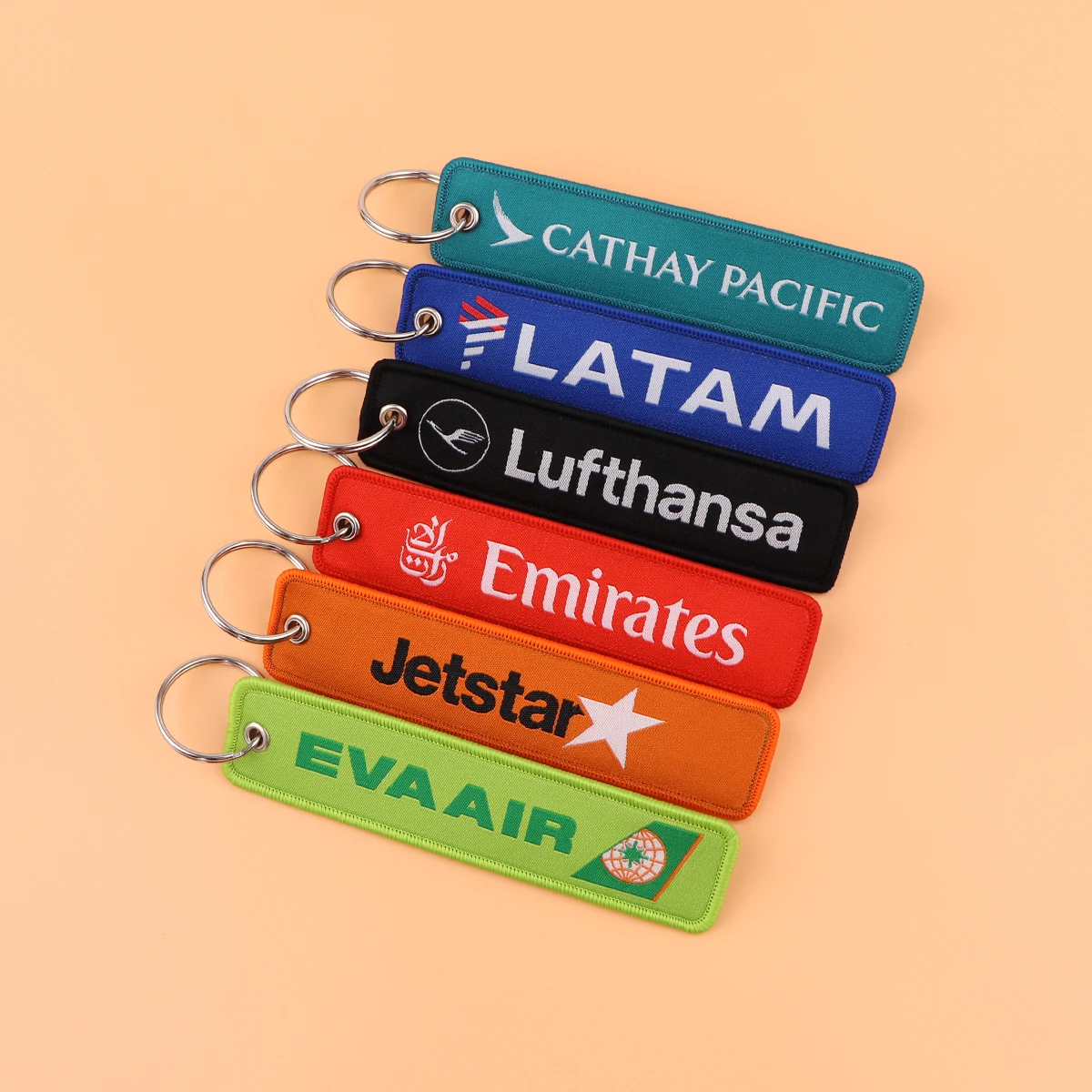 1 قطعة الطيران التطريز مفتاح Fobs المفاتيح للدراجات النارية سيارات كيرينغ مفتاح العلامات تشافيرو مجوهرات اكسسوارات هدايا #6