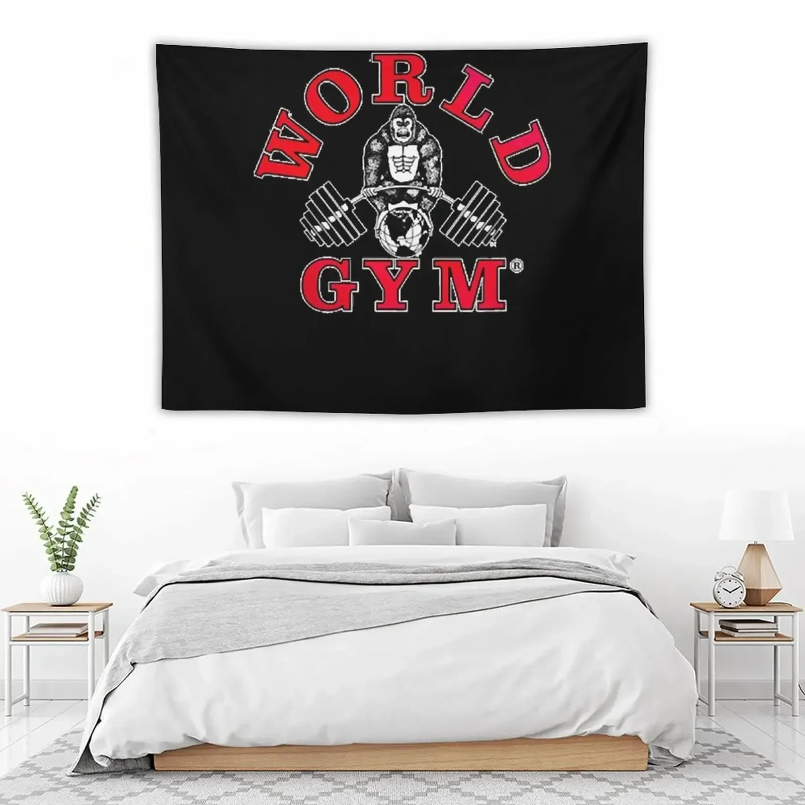 

Kingkong world gym Tapestry Wallpaper Korean Room Decor Wall Decoration Items Tapestry