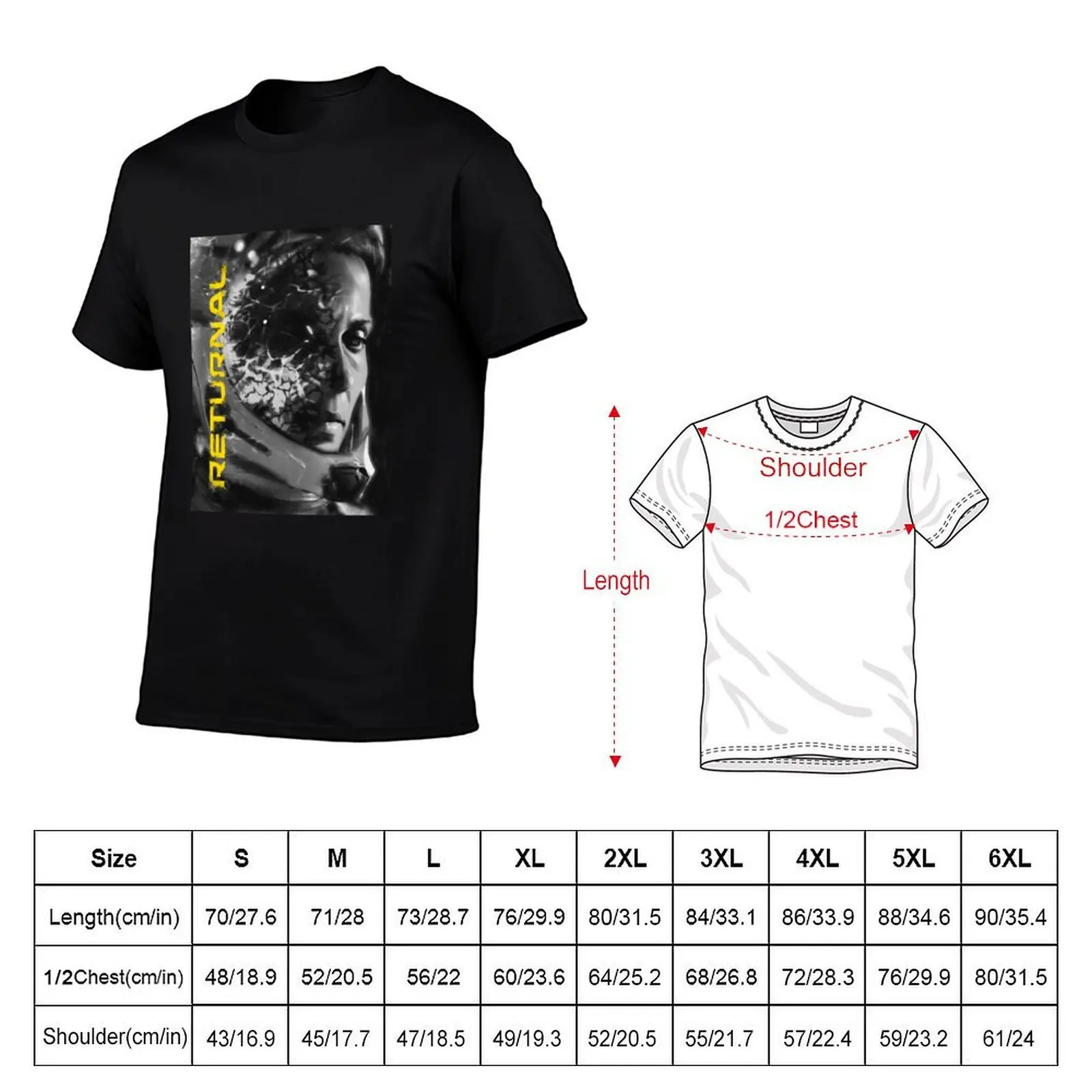 Returnal Game Art T-Shirt boys animal print Man t-shirt slim fit t shirts for men