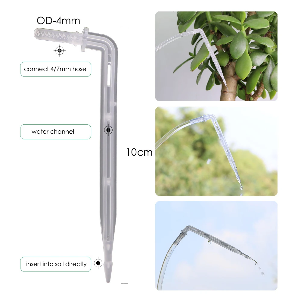 12 Style Garden Watering Connector for Irrigation Nozzle Sprinkler Fittings 4/7mm Hose Transparent Bend Arrow Dripper Valve Stop