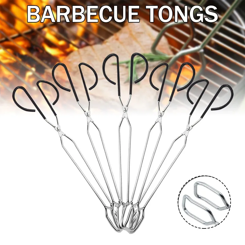Extra lange Scherenzange, 41 cm, Edelstahl, Grillzange, Grillclip, Grillwerkzeug, Küchenzubehör für Camping