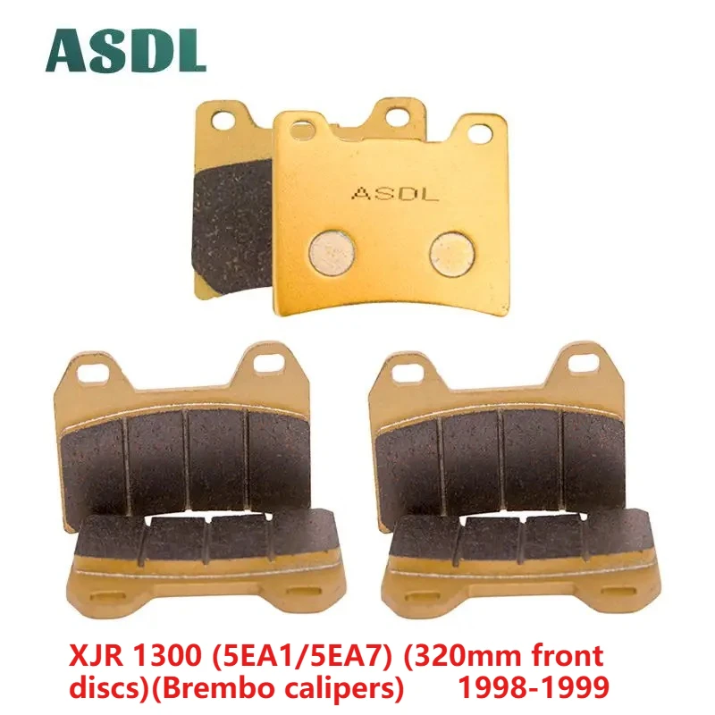 

Motorcycle Front and Rear Brake Pads For Yamaha XJR 1300 (5EA1/5EA7) Brembo calipers(320mm front discs) 1998-1999