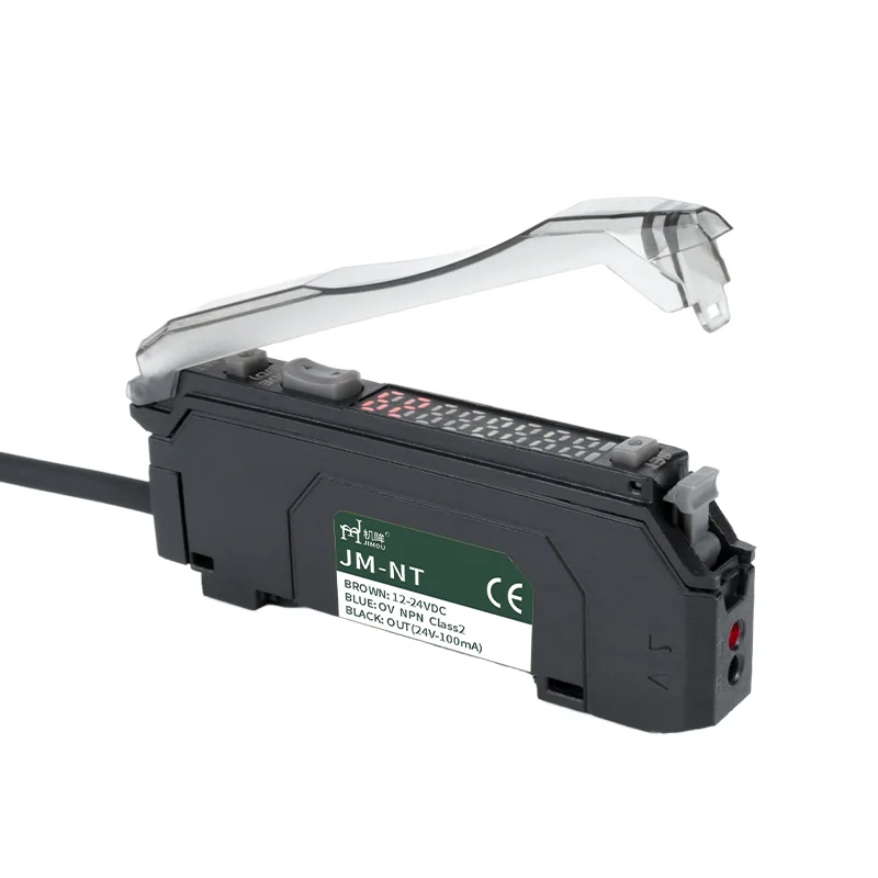 Jm-nt Dual Digital Display Fiber Amplifier Economical Optical Sensor Amplifier Suitable for All Fiber Optic Sensors