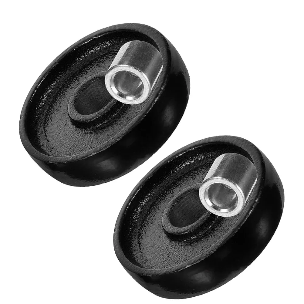 2Pcs Steel Front Wheels for Hydraulic Floor Jacks Universal Replacement Caster Wheels for Boat Trailer Jack Utility Trailer