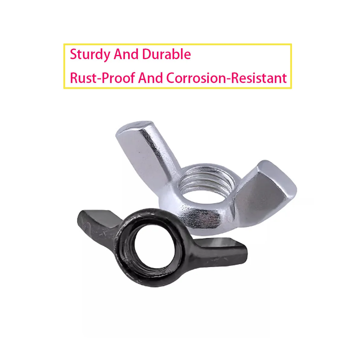 Carbon Steel Wing Nuts Hand Tighten Nut Butterfly Nut M3M4M5M6M8M10M12