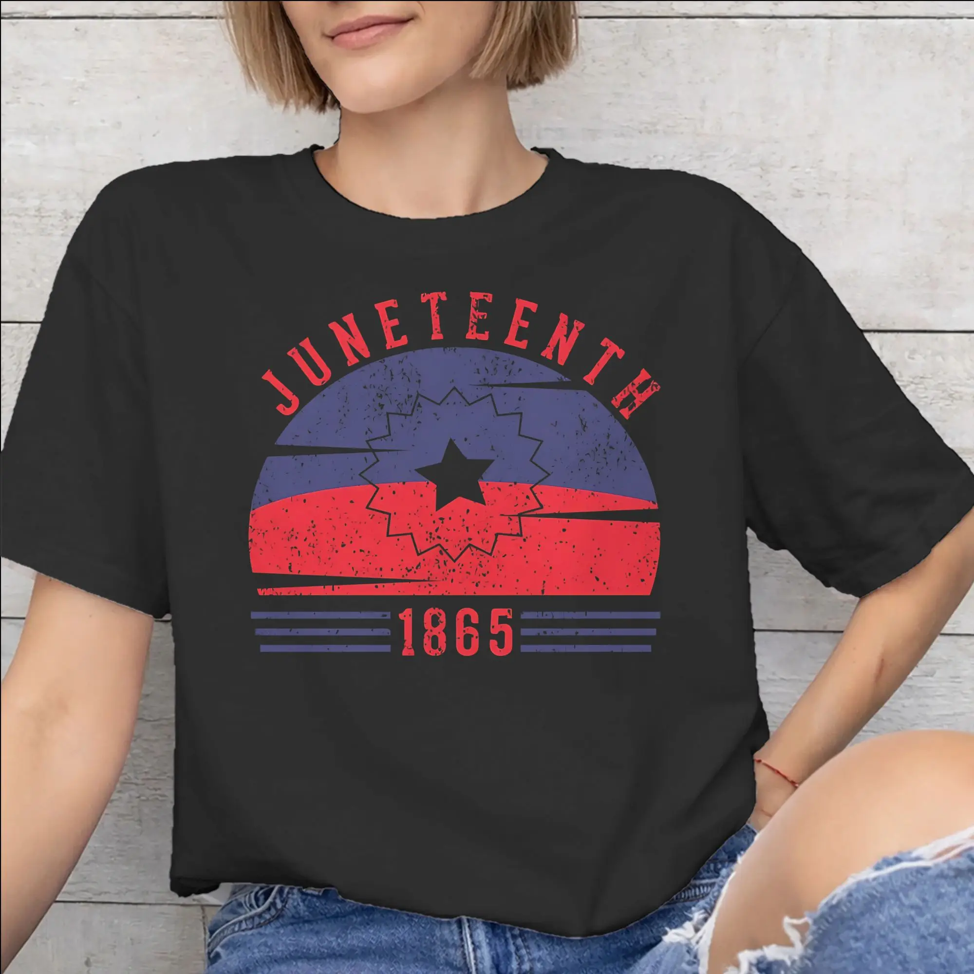 Men Women Fashion Juneteenth Day 1865 June 19th African American Pride T Shirt Tee Cotton  T-shirts Clothes