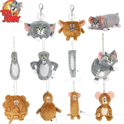 Tom and Jerry Cartoon Wacky Animal Keychain Cute Plush Cat Keyring for Women Doll Keychain Backpack Pendant Ornaments Girls Gift