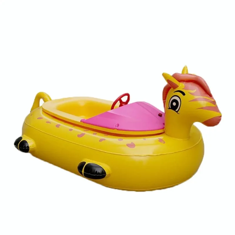 Inflatables Amusement Park Water Pool Electric Motor Bumper Boat Kids Play Air Tube Kids Boat For Sale