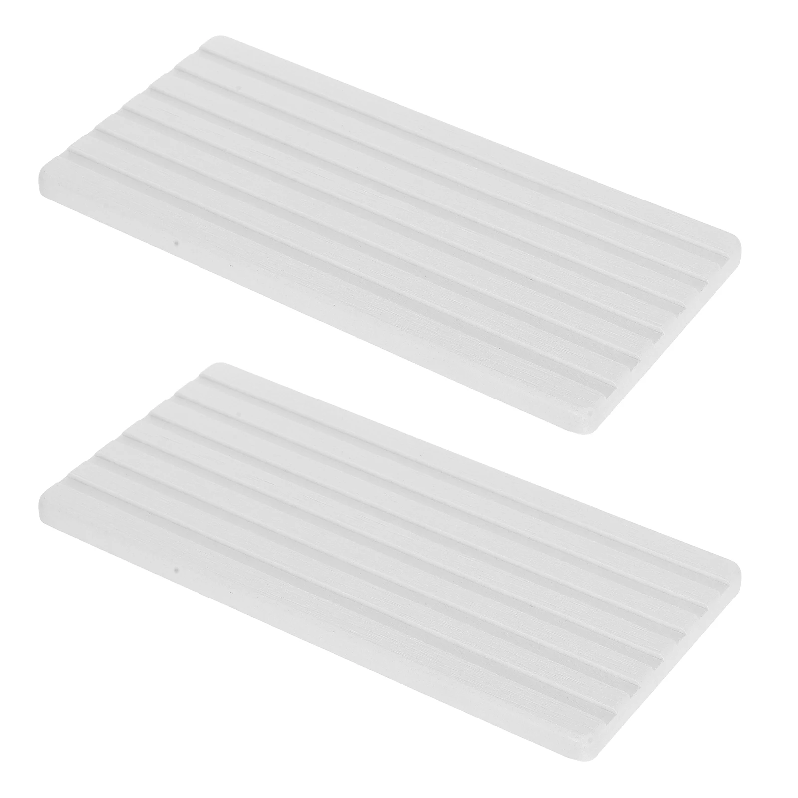 

2 pcs Diatomite Tray Absorbent Stone Coasters Drying Mats Kitchen Sink Bathroom Vanity Counter Water Absorbing Mat Solution