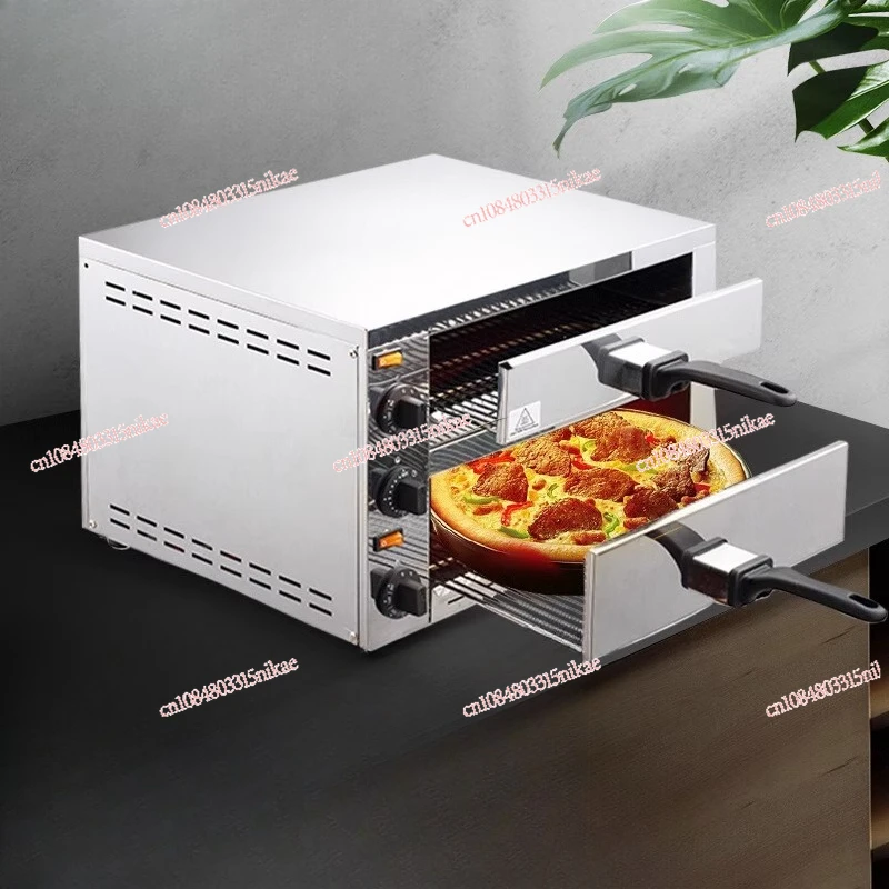 Pizza machine oven commercial 12 inch large capacity baking cake egg tart single double layer bread baking household oven