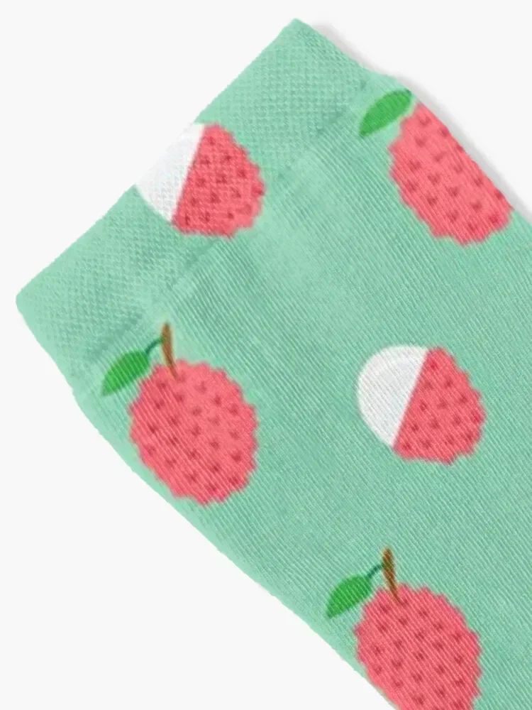 Pretty pink lychees Socks valentine gift ideas cartoon Women Socks Men's