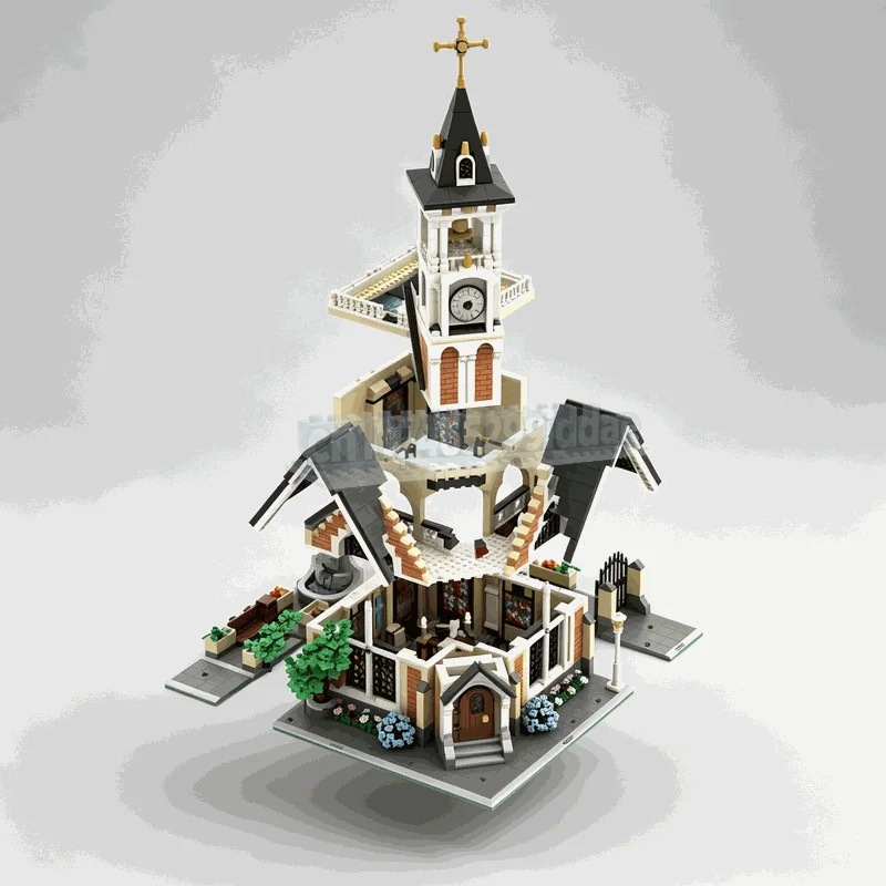 3117PCS St Joseph's Memorial Church Model Custom Puzzle MOC Building Blocks Architecture DIY Creative Assembly Toy Display Gift