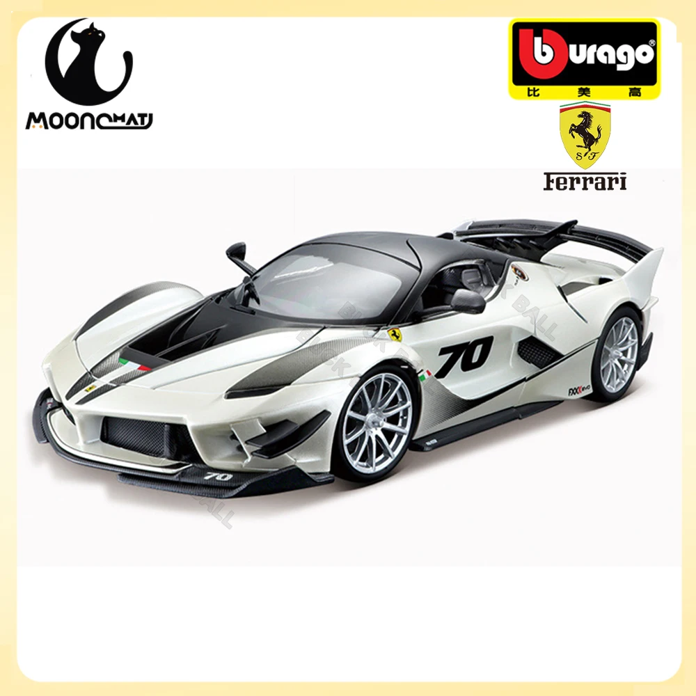 

Bburago 1:18 Ferrari FXXK-EVO Model Zinc Alloy Car FERRARI FXXK EVO Die Cast Sports Car Collection Luxury Vehicle Boy Birthday