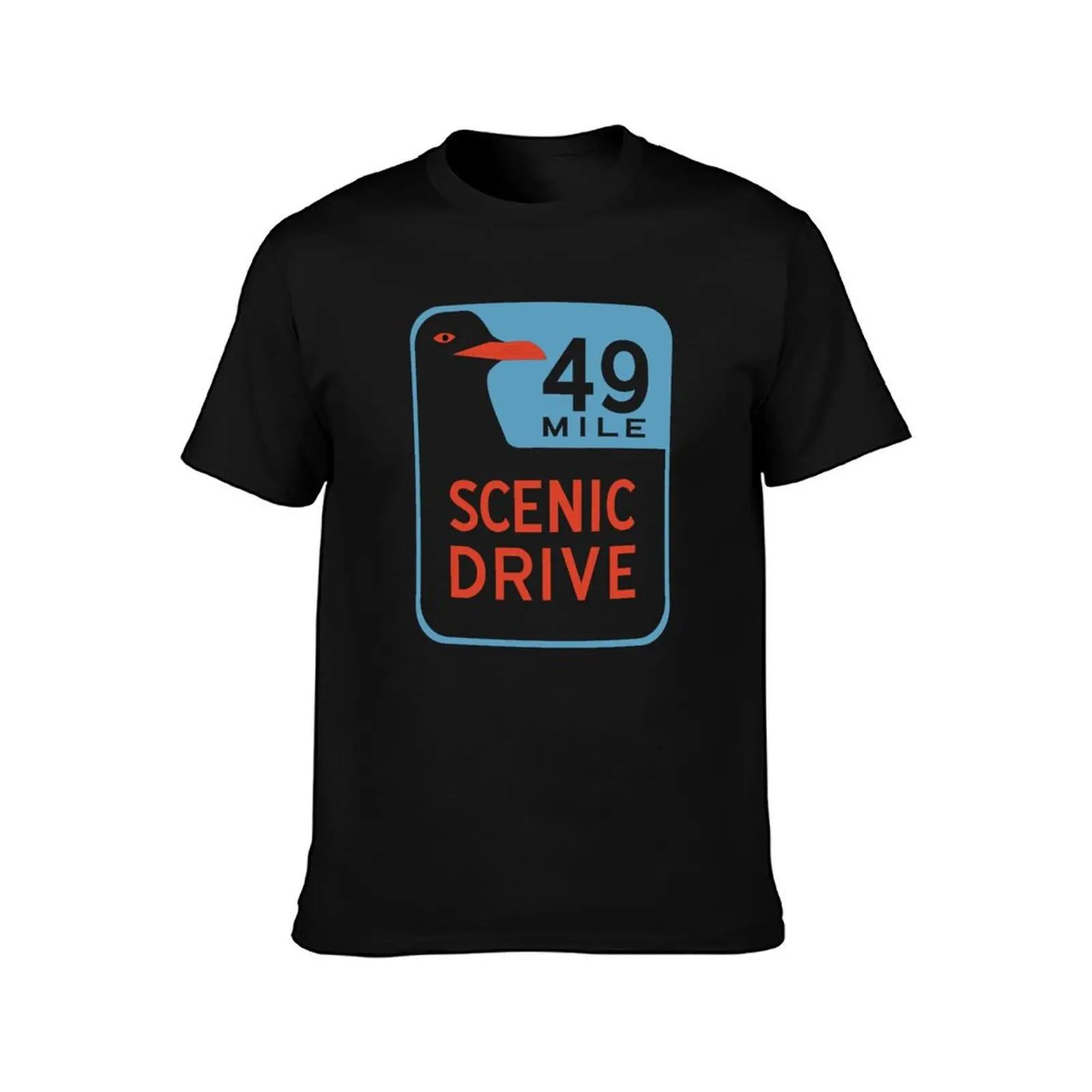 49 Mile Scenic Drive Sign - SF ICONS T-Shirt Comfortable Work Wear Tee T-Shirt