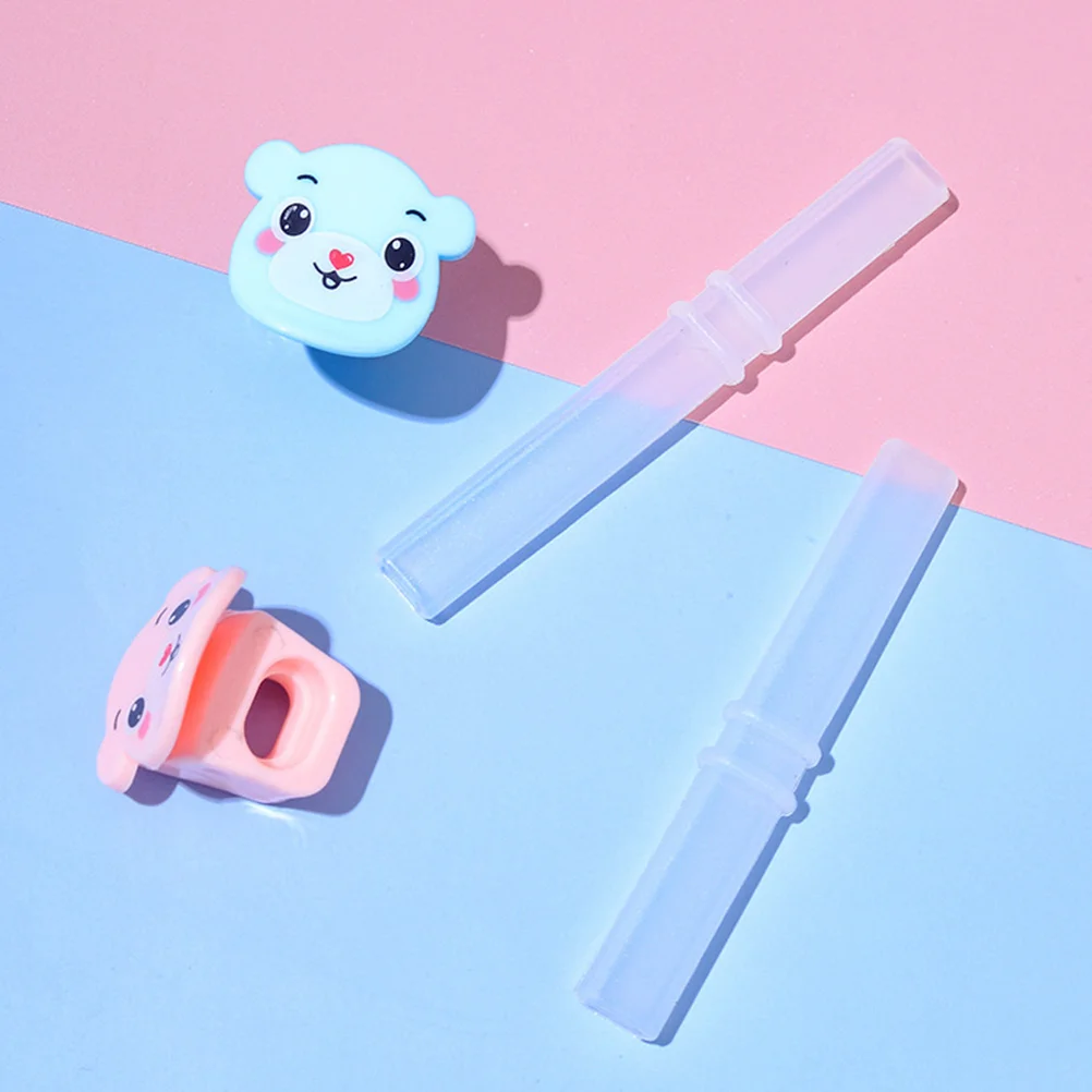 

Набор силиконовых соломинок из 6 предметов для пожилых людей и инвалидов, многоразовые соломинки для питья с зажимом, легко очищаемые, горячие и холодные жидкости для дома