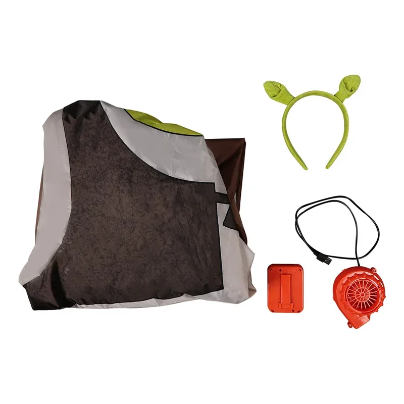 RT01 الأخضر الغول فيونا تأثيري الخيال نفخ زي الكرتون الوحش مضحك كامل الجسم الهواء تفجير احتفال الحفلات Masco * JK2