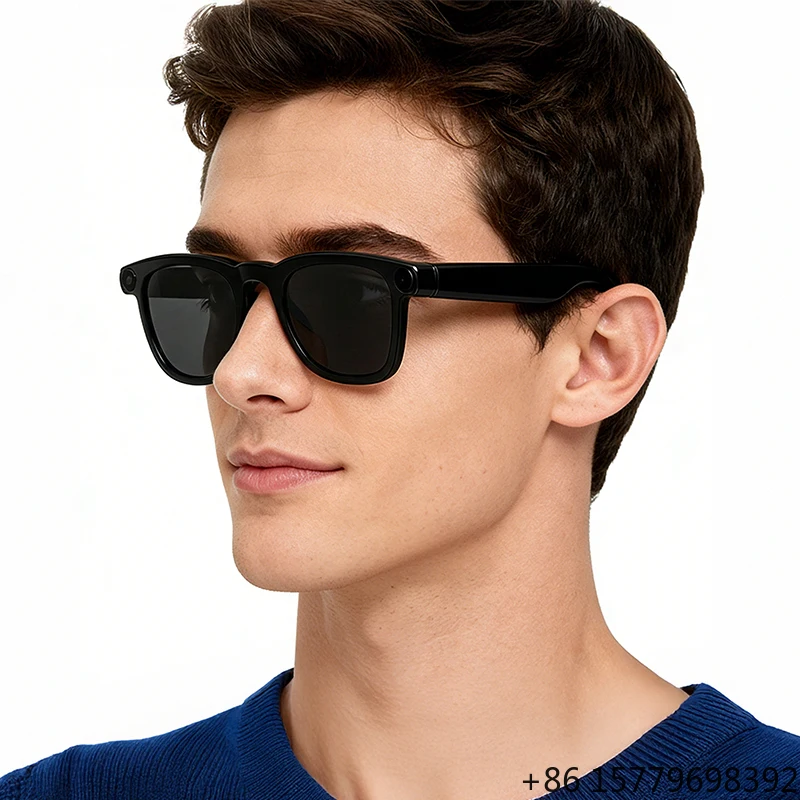 

Factory Custom Latest AI Smart Glasses with ChatGPT, Transition Function Lightweight Comfortable Multi Scene