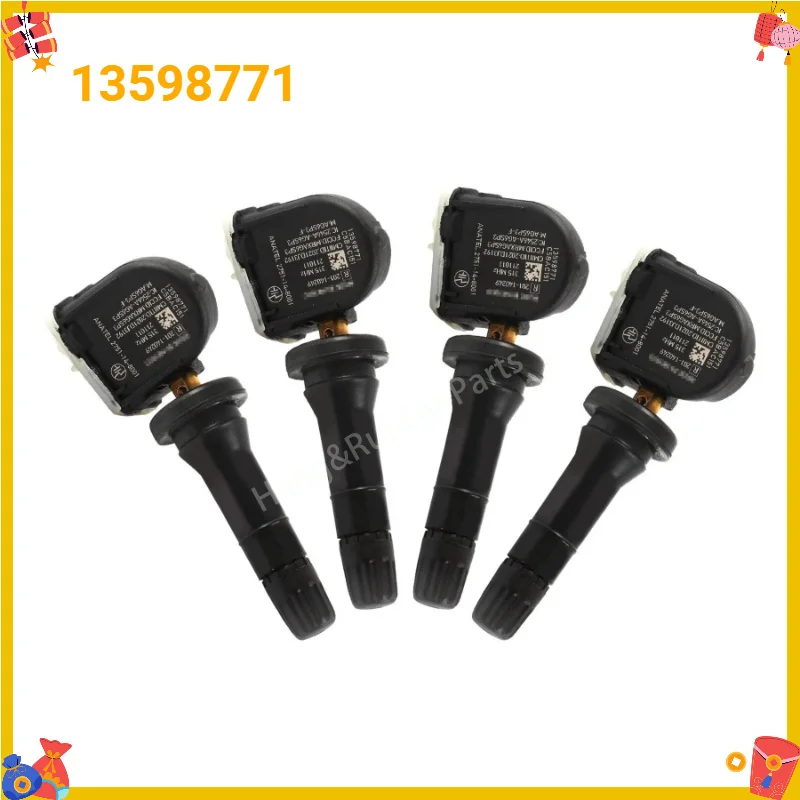 13598771 4PCS TPMS Tire Pressure Sensor 315Mhz For Buick Regal Cadillac ATS Chevrolet Volt GMC H2 Pontiac G3 Saab 9-5 13540600