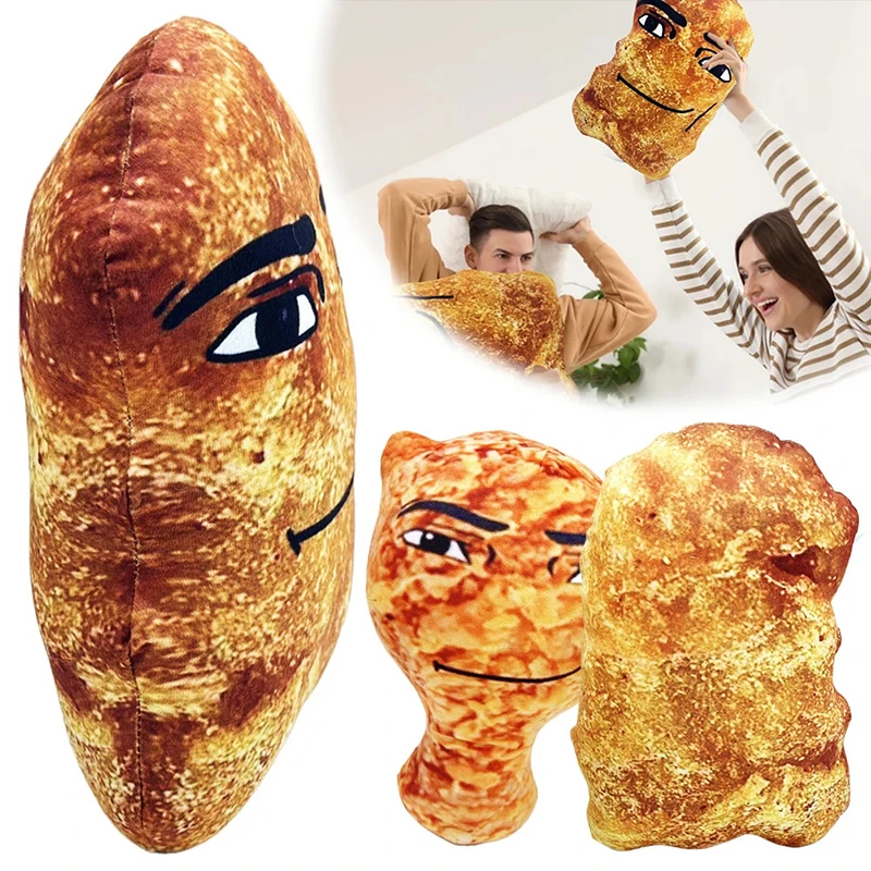 

Chicken Nugget Meme Plushies Toy Funny Big Chicken Block Plush Pillow Cute Chicken Nuggets Stuffed Plush Toy For Kids And Adults