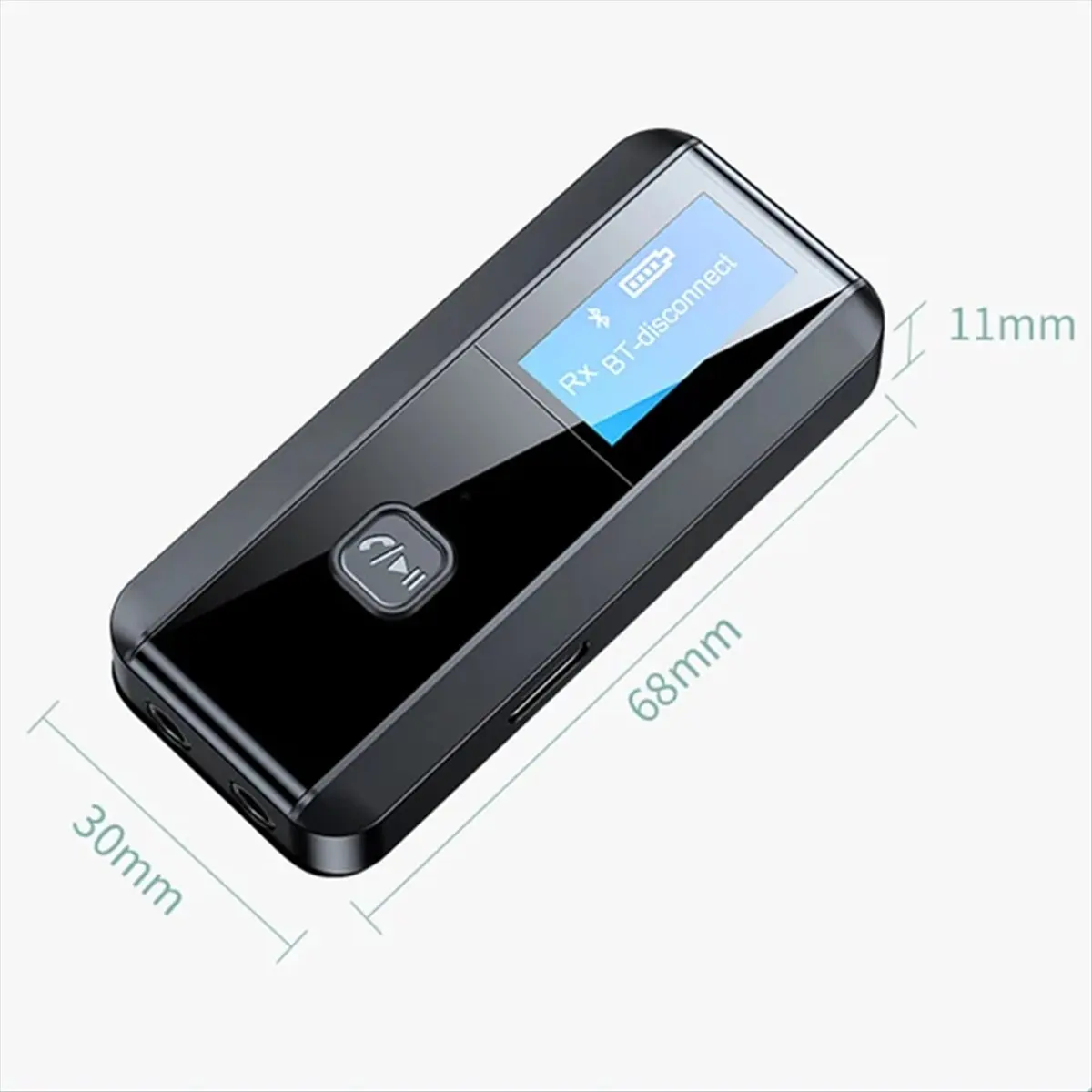 5.0 Audio Transmitter Receiver RX TX HiFi Lossless Sound Quality Wireless Adapter LCD 3.5mm Aux Jack for TV PC Car-ABLM