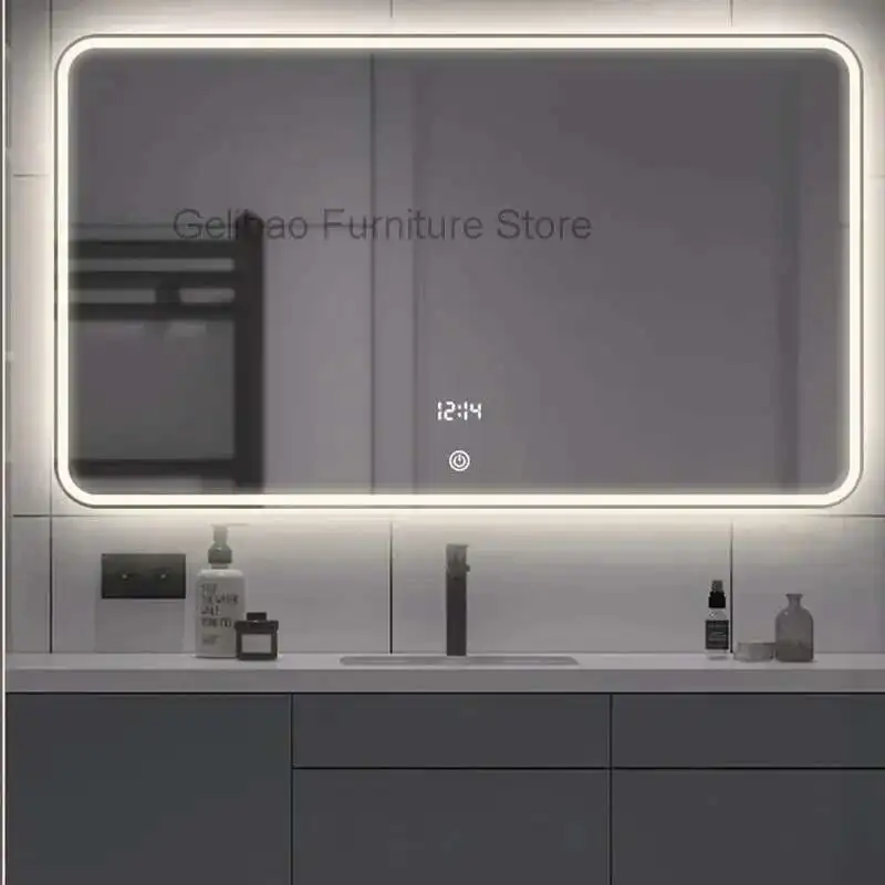 

Large Long Shower Mirror Lights Touch Led Smart Bathroom Mirror Anti Fog Wall Mounted Espejo Con Luz Decoration Home CC50BM