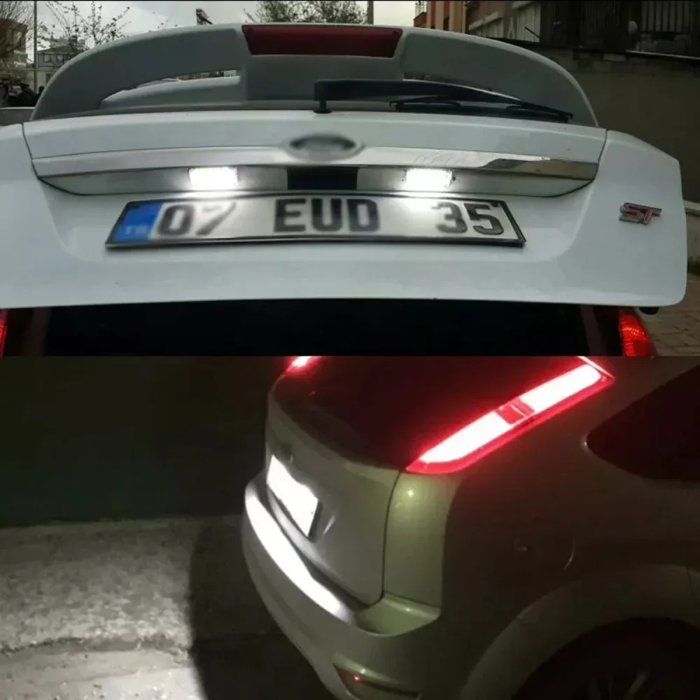 License Number Plate Light For Ford LED Focus 5D Fiesta Mondeo Kuga Galaxy Ranger Escape C-Max S-Max License Plate Light
