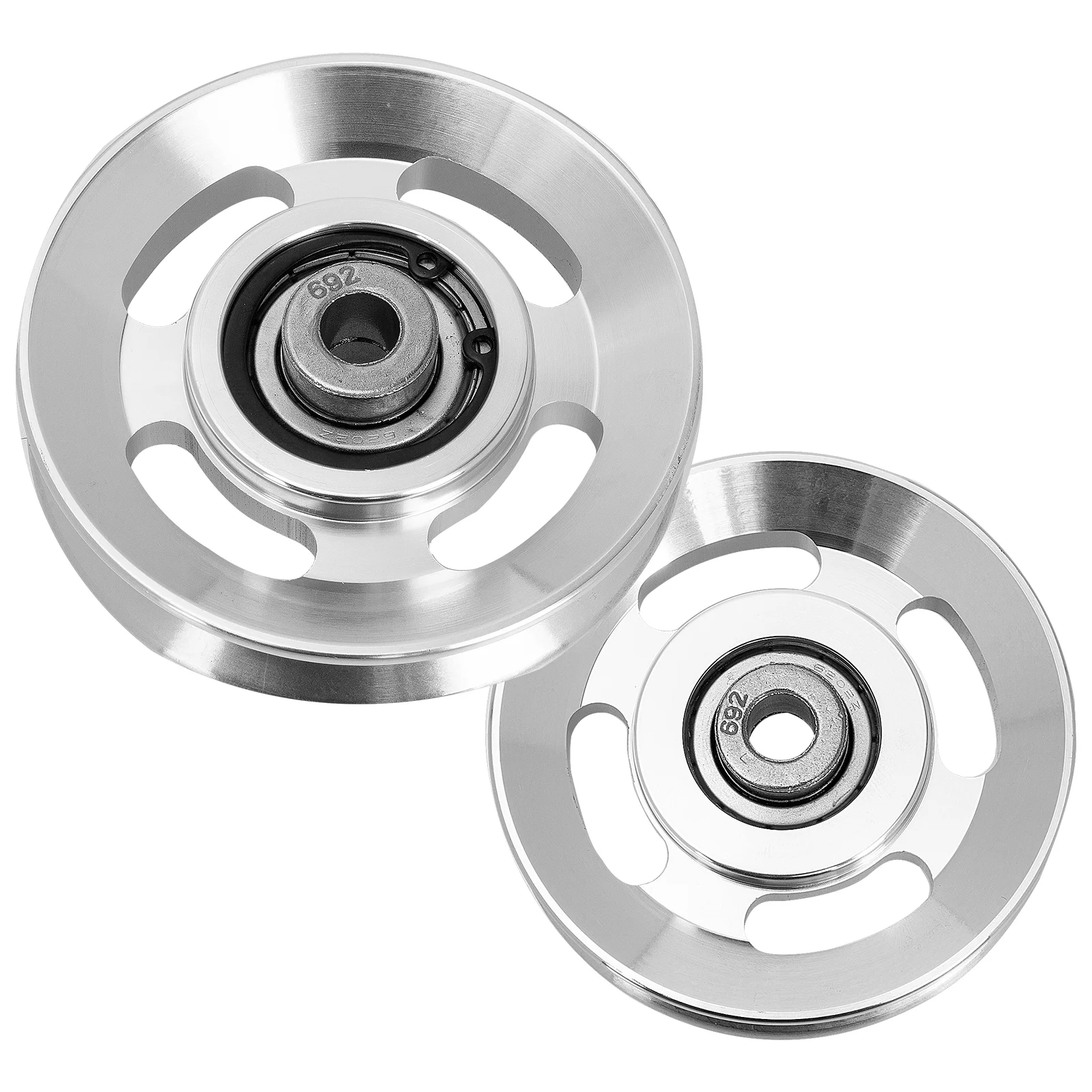 2 Pcs Portable Fitness Pulley Exercise The Tow Gym Major Silver Wear-resistant Cable