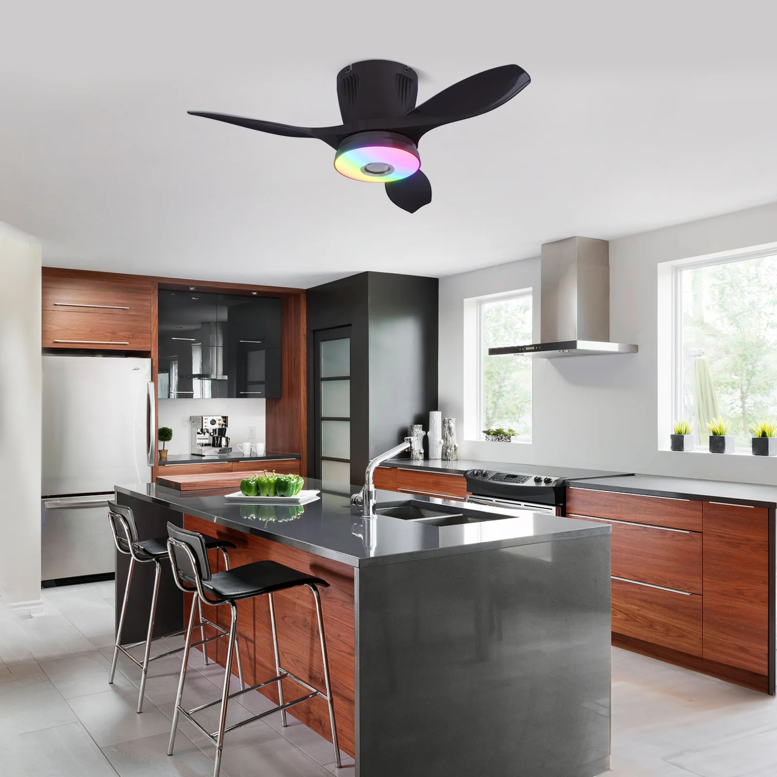 3-Speed Ceiling Fan Light with Remote Control for Amazon Home Living Room Dining Room Wholesale Direct from Manufacturer
