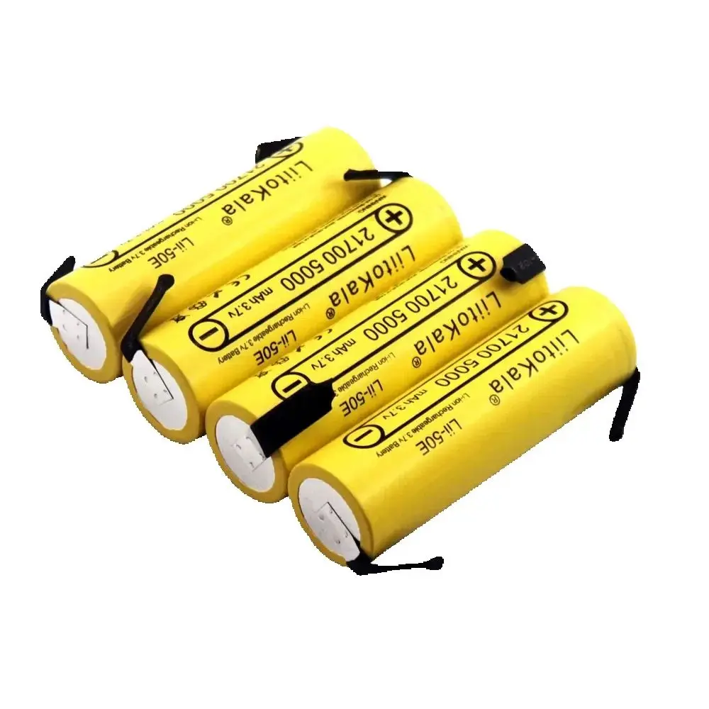 1-10PCS LiitoKala 21700 5000mAh 3.7V 40A Lii-50E-N Protected Nickel Rechargeable Li-ion Battery+DIY Nicke High Capacity