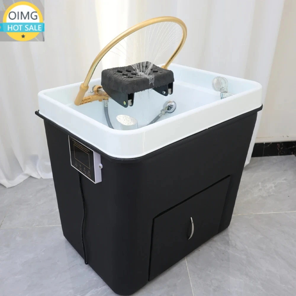 Head Spa Shampoo Chair Hair Stylist Sink Steam Portable Hair Wash Chair Water Therapy Salon Equipment