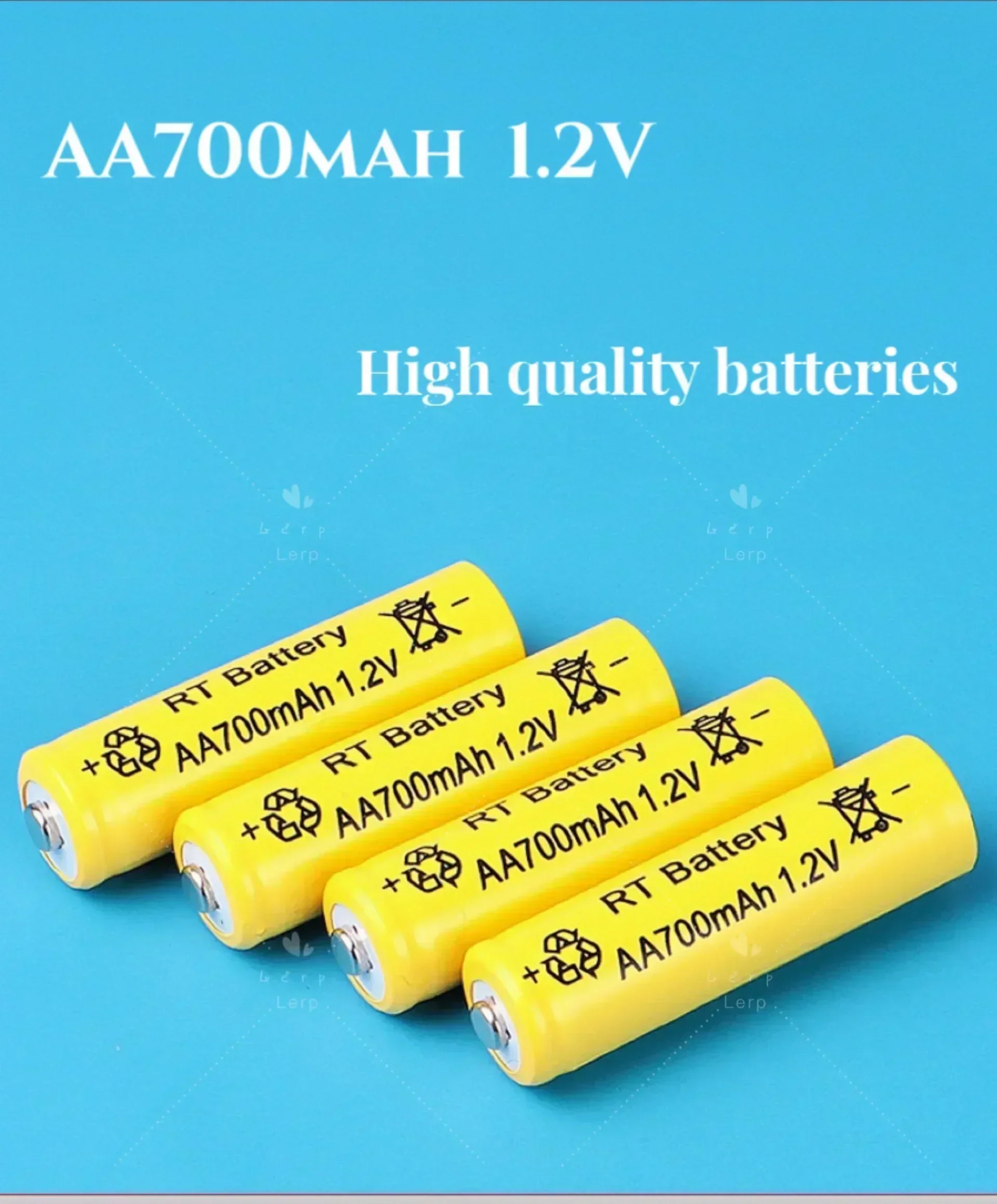 Rechargeable battery AA 1.2V nickel cadmium battery 700mAh, suitable for toy flashlights and other products