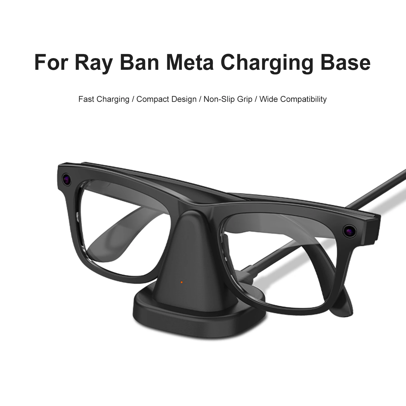 

Зарядная подставка для очков Meta AI (для R Ban) с защитой от скольжения, быстрой зарядкой и безопасным чипом для зарядки, для дома, офиса и путешествий