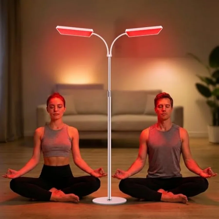 Lamp for Body and Face Use, 3 in 1 Chip with 660nm Red Light and 850nm Near Infrared Light, LED Red Light Therapy Device with 6