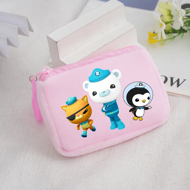 Monedero The Octonauts, recuerdos de fiesta, billetera pequeña de dibujos animados para niños, tarjeta de llave portátil, bolsa de almacenamiento de cambio bonita, regalo de cumpleaños para niña