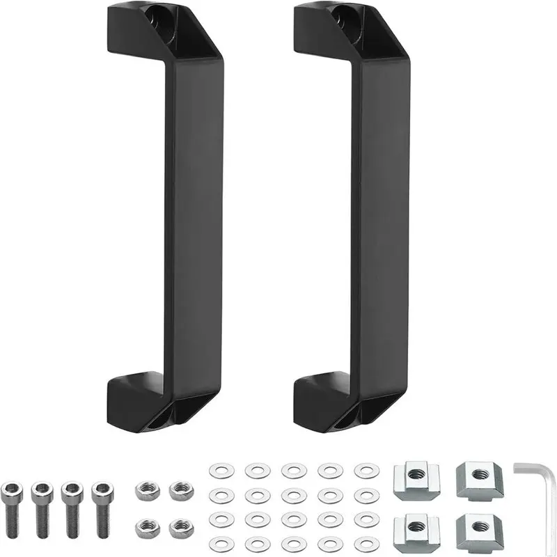 [NEWA76K!】 European Standard For 40 Series Aluminium Alloy Rectangular Industrial Pull Handle For Cabinet Door Furniture