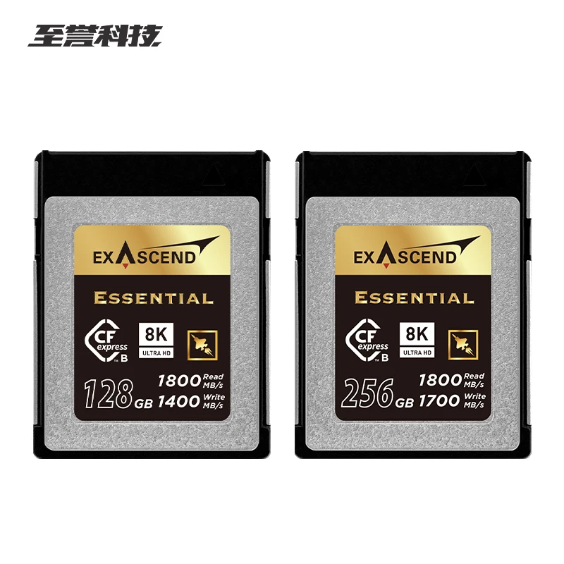 EXASCEND CFexpress Type B High Speed Memory Card essential CFE Card 128GB 256GB 512GB 1TB Up to 1800Mb/s 8K CF CARD for Camera