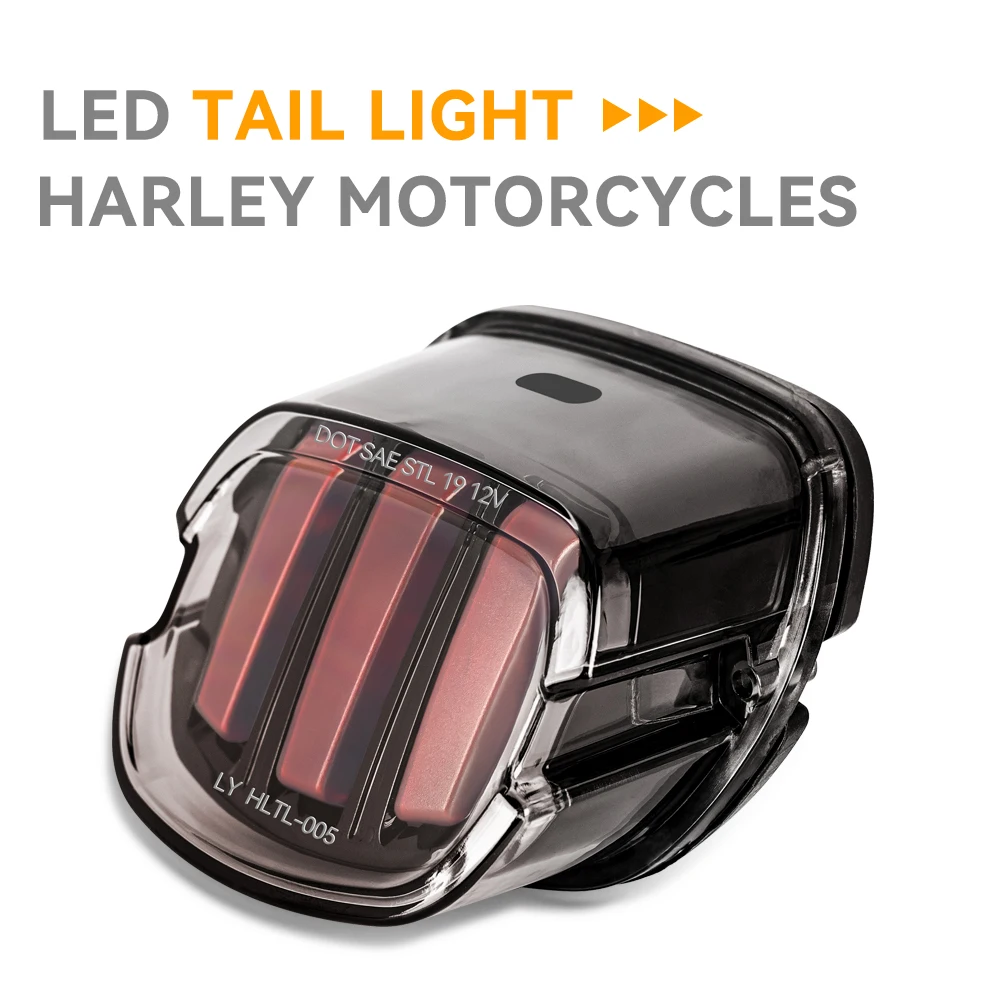 

Motorcycle LED Tail Lamp Rear Brake Tail Run Light Taillight License Light For Harley Softail Dyna Touring Sportster XL 883 1200