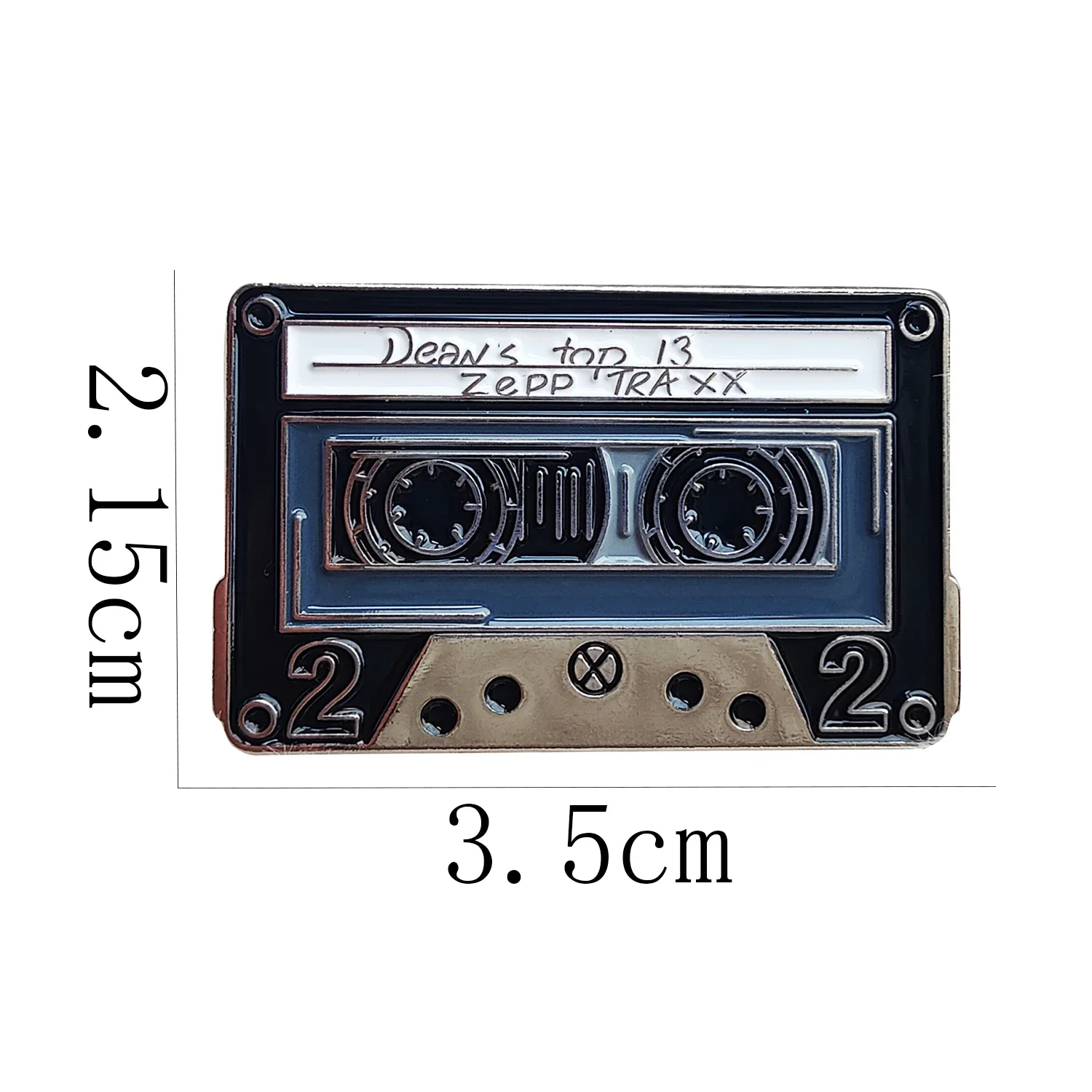 Supernatural Dean's Mixtape Enamel Pin Lapel Brooch Metal Brooches Bag Lapel Badge Jewelry Gift for Kids Friends