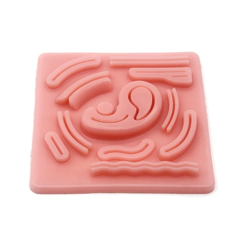 3D Wound Suture Practice Pad Realistic Silicone Laparoscopic Skin Training Model for Abdominal Cavity Surgery Simulation Medical