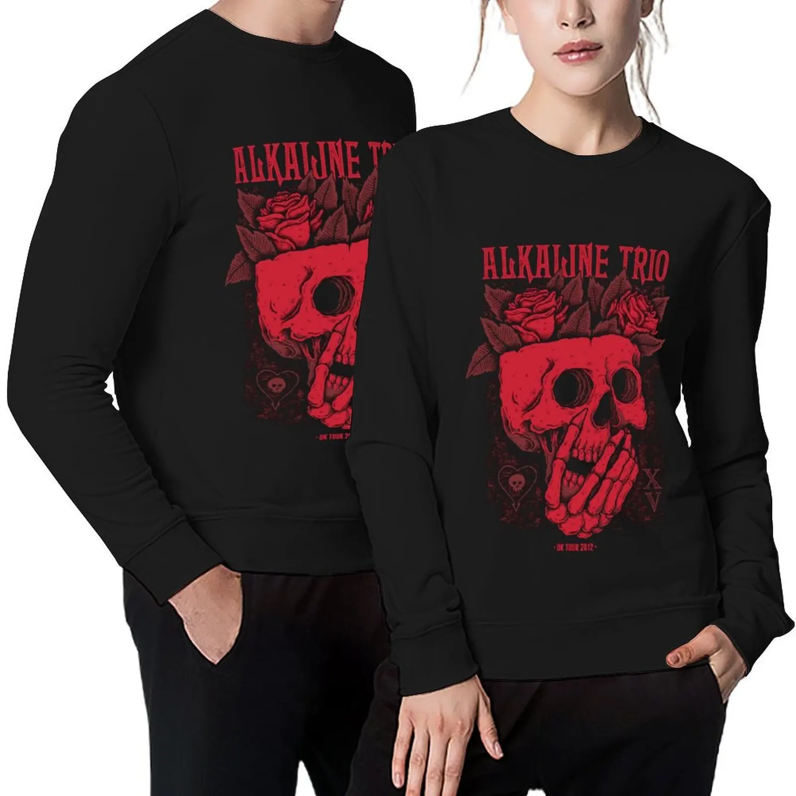 

alkaline trio Pullover graphic t shirts men anime clothes clothes for men men's sweat-shirt set graphic sweatshirts