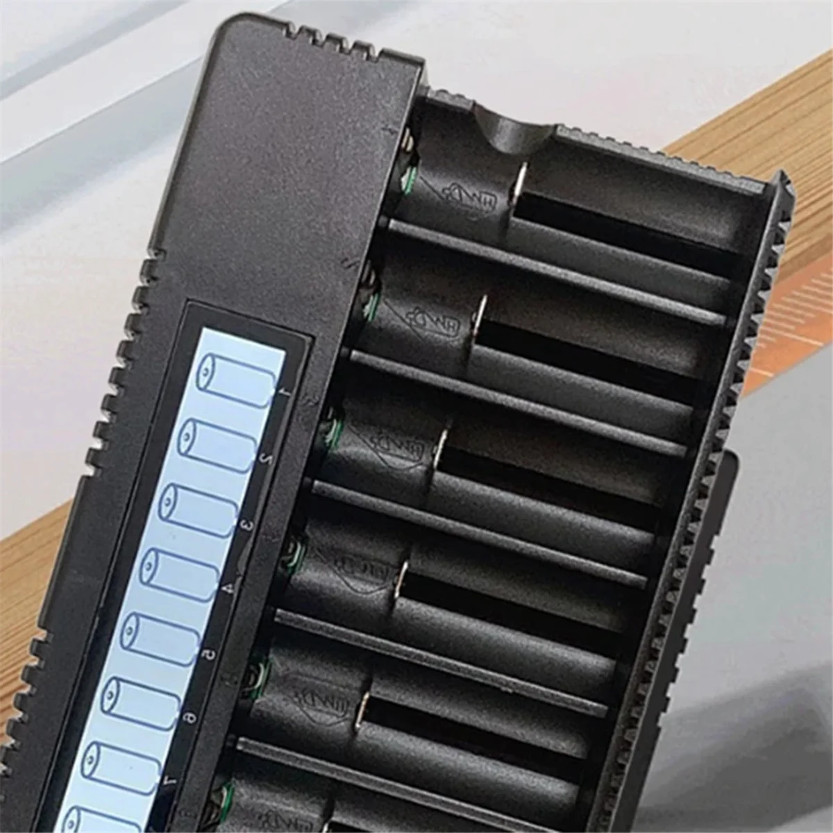 LCD Display 8-Slot 18650/26500 Battery Charger 3.7V Lithium Battery Ni-MH Ni-Chrome 1.2V 1.5V Battery Charger EU-Plug