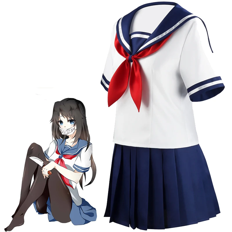 

Sickness simulator sickness sauce love poem Ayano cos clothing jK uniform school uniform college style game Cosplay clothing