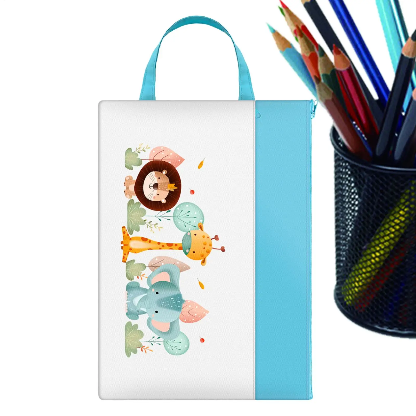 

Document Bag Multi-Compartment Pouch Pregnant Report File Organizer For ID Cards Receipts Binders Women Father Travel Business