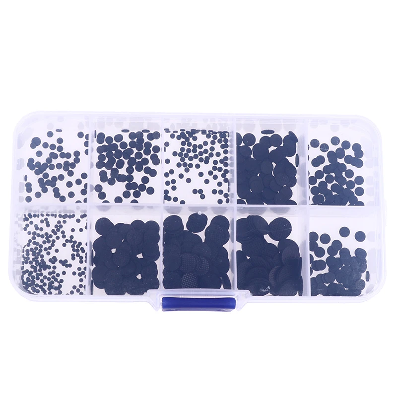 500 PCS 1.8mm - 8 mm Different Sizes Conductive Rubber Pads Keypad Repair Kit For IR Remote Control Conductive Rubber Buttons