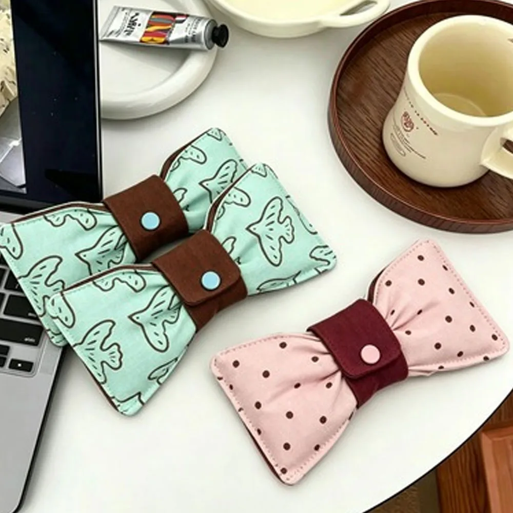 Bow-Knot Snap-On Glasses Storage Bag, Portable Glasses Bag, Sunglasses Bag, Anti-Pressure Travel Glasses Storage Bag