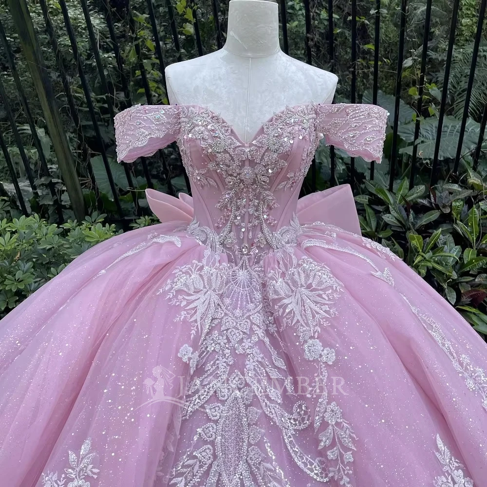 Attraktive Quinceanera-Kleider mit Schnürung am Rücken, süße 16-jährige Mädchen-Party-Robe, Quinceañera, maßgeschneiderte Vestidos de 15 Quinceañera