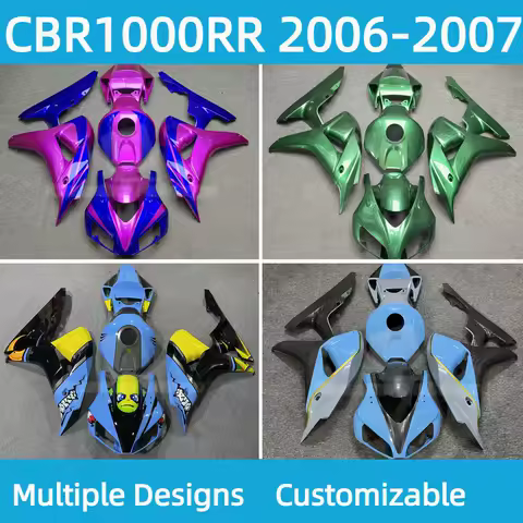CBR1000RR 2006 2007 Injection Fairing Set for HONDA CBR 1000RR 06 07 Motorcycle Parts Fairings Kit Green Blue