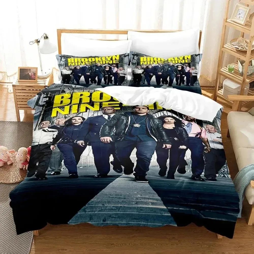 

3D Print Brooklyn Nine-Nine Bedding Set Duvet Cover Bed Set Quilt Cover Pillowcase Comforter king Queen Size Boys Adult Bedding